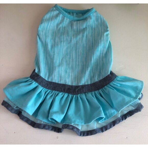 Martha Stewart Pets Dog Apparel Dress Blue Size Medium - Picture 1 of 5